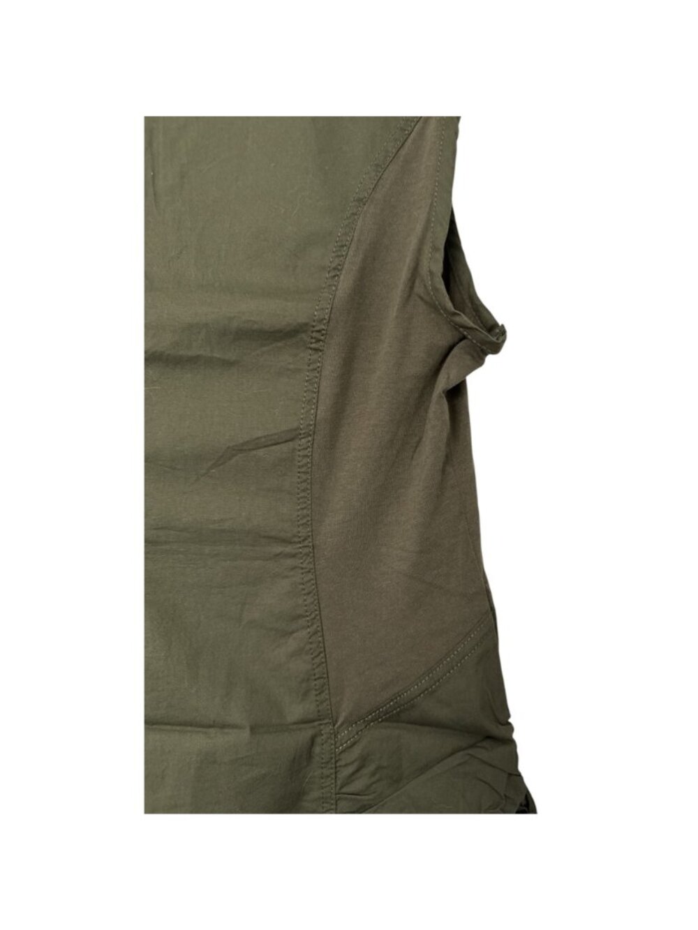 NWT XCVI Wearables Raymond Sleeveless Ruched Dress Olive Green Size Small - Picture 4 of 10